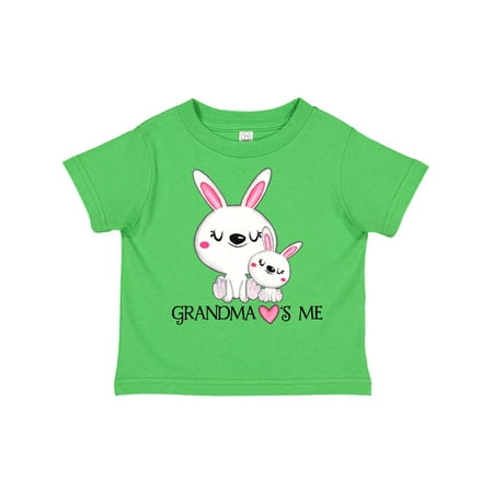 

Inktastic Grandma Loves Me- bunny family Gift Toddler Boy or Toddler Girl T-Shirt
