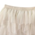 thumbnail image 2 of SWSMCLT Women's Tulle Tutu Skirt Cute Mid Thigh Elegant Skirt Bubble Mini Skirt High Waisted Halloween Apricot X-Small-Large, 2 of 4