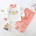 thumbnail image 3 of Conjuntos de pijama coreanos de algodón para niños y niñas, camiseta bonita con cuello redondo y pantalones, ropa de Navidad, 2022, 3 of 4