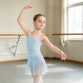 thumbnail image 2 of Baby Girl Romper Lightweight Solid Sleeveless Square Neck Girls Ruffle Ballet Tutu Jumpsuit Dress Summer Casual Outfit, 2 of 5