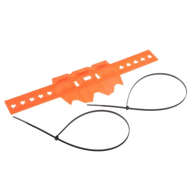 DYNWAVECA Accessoires de Moto Échappement Universel d'Isolation du Moteur - Orange