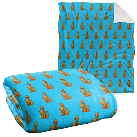 Scooby-Doo Blanket, 50"x60", Character Pattern Silky Touch Sherpa Back Super Soft Throw Blanket