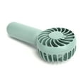 thumbnail image 4 of Ventilador portátil de mano con carga USB, ventilador de viaje bonito ajustable de 3 velocidades, color verde y negro, 4 of 5