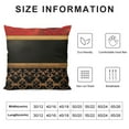thumbnail image 5 of COMIO  Throw Pillow Covers,Red Black and Gold Geometric Modren Decorative Pillowcase Double Side Print Cushion Covers for Sofa Couch Bed, 5 of 5