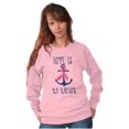 thumbnail image 5 of BCA Pink Ribbon Hope is An Anchor Women Crewneck Sweatshirt Brisco Brands 2X, 5 of 6