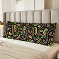thumbnail image 6 of Lsque Mardi Gras3 Body Pillow Case Cover,Ultra-Soft Microfiber Bed Pillow Cases 20x54 inches,Elegant Bedding,Breathable Durable Pillow Cover with Envelope Closure, 6 of 8