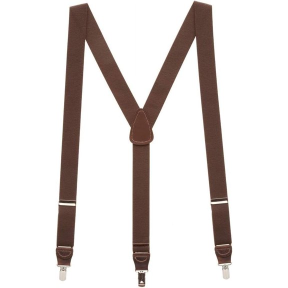Suspender Store Solid Color Suspenders - 1.25-Inch Wide - Y-Back - Small Pin Clip - 10 Colors & 3 Sizes