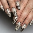 thumbnail image 7 of 24PCS Halloween Press on Nails, Almond-Shaped with Fluorescent Gothic Medieval Castle Design, Detachable Reusable Acrylic Fake Nails, Spooky Festive Manicure Kit for Women Girls, Halloween Party & Da, 7 of 7