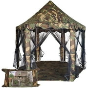 BIGTREE Camouflage Camping Tent Waterproof Playhouse Hiking Camping Indoor Outdoor Playtime 55"X53"