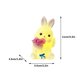 thumbnail image 3 of Fiudx Luz de Noche de Conejito de Pascua, Bonito Diseño de Esmalte, Cálido Brillo Amarillo, Suave Efecto Luminoso, Decoración para Dormitorio o Mesita de Noche, Acogedor Compañero para Todas Las Edad, 3 of 5