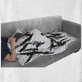 thumbnail image 6 of Saying Soft Flannel Fleece Throw Blanket, Phrase Positive Life Day You Rock Slogan Teen Print, Cozy Plush for Indoor and Outdoor Use, 60" x 80", Black and White, by Ambesonne, 6 of 6