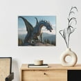 thumbnail image 6 of Logiee Wild Blue Cool Dragon Print Canvas Wall Art ,Art Poster,Canvas Decorative Picture,Decor Wall Pictures for Living Room Bedroom Bathroom,Ready to Hang, 6 of 6