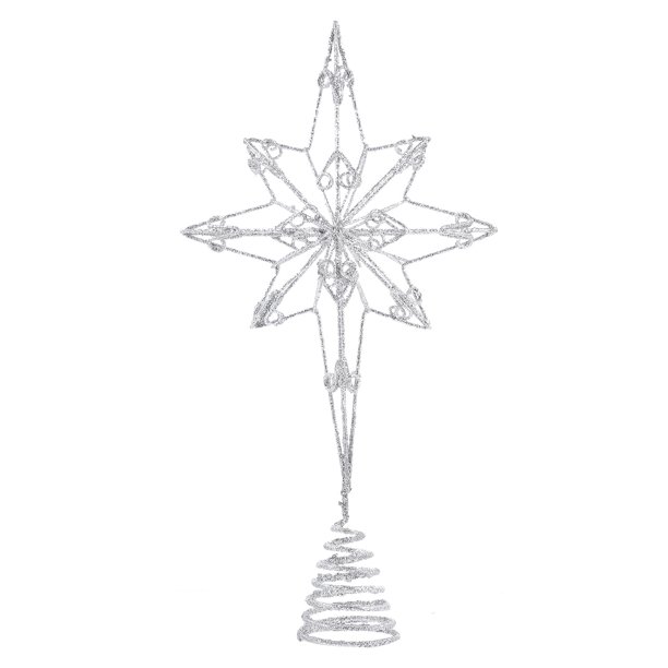 GOOHOCHY 1 estrella para la punta del árbol de Navidad, decoración creativa para la copa del árbol. Adorno navideño