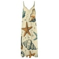 thumbnail image 4 of Beach Seashell Starfish Sleeveless Dress Women's Luxury Party Dress Birthday Dresses for Women, 4 of 7