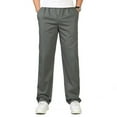 thumbnail image 3 of Men Pants Casual Cotton Long Pants Straight Joggers, 3 of 9