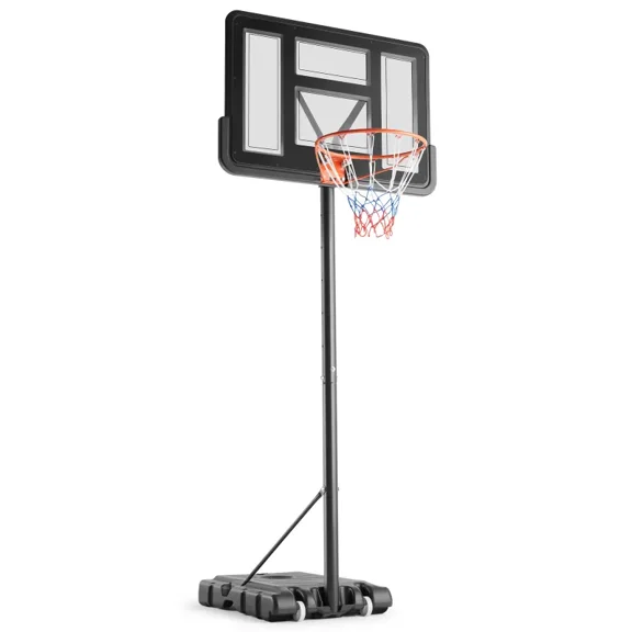 Basketball Hoop, 4-10 Ft Adjustable Height Portable Backboard System, 44 Inch Basketball Hoop & Goal