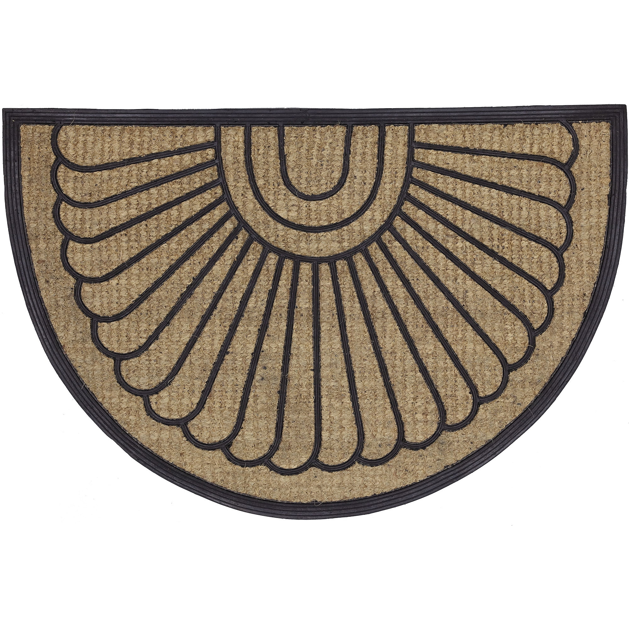 Sunburst Coir OutDoormat, 3' x 2', Multi-Color by Mohawk Home