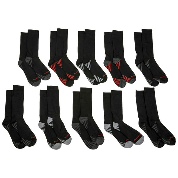 Budweiser Logos Men's Athletic Crew Socks 10-Pair Multipack