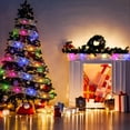 thumbnail image 4 of DYstyle 16.4ft 32.8ft LED Copper Wire String Fairy with Double Layer Ribbon Waterproof Christmas Tree Ribbon Lights for Christmas Party Weddings, 4 of 5