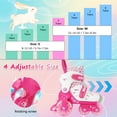 thumbnail image 2 of YYW 4-Size-Adjustable Roller Skates with Light Up Wheels, for Girls Boys Kids Toddler(Pink, S), 2 of 10