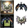 thumbnail image 7 of 4/3/2/1pcs Halloween Bat Decor, Stained Glass Bat Suncatcher Window Hanging, Gothic Bat Acrylic Wall Art Decorations, Window Hanging Ornaments for Indoor Outdoor Decor, 7 of 7