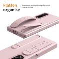 thumbnail image 4 of for Samsung Galaxy Z Fold 4 Case, Stylish Wristband Kickstand Silicone Screen Protector Drop Protective Skin-Friendly Shockproof Folding Case Cover for Samsung Galaxy Z Fold 4, Pink, 4 of 7
