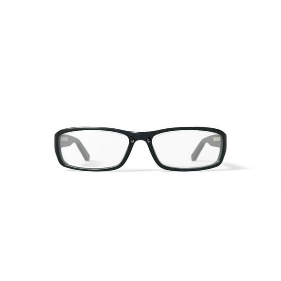 Contour Men's FM9193 Rectangular Prescription Eyeglasses with Case, Black