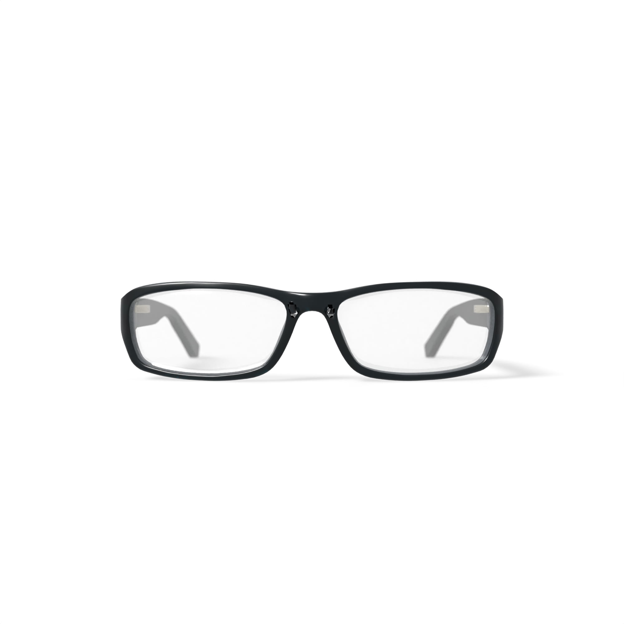 Contour Men's FM9193 Rectangular Prescription Eyeglasses with Case, Black