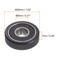 thumbnail image 2 of Unique Bargains Roulement à Rouleau à Poulie en PU 8x26x7 mm, Roue de Guidage Revêtue de Polyuréthane pour Usage Industriel, Noir, 2 of 5