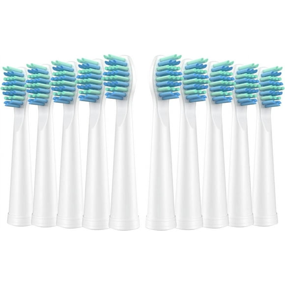 Electric Toothbrush Heads for Fairywill - Brush Heads Compatible with FW-507/508/551/610/659/719/909/917/959 FW-D1/D3/D5/D7/D8 10 Packs