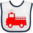 thumbnail image 3 of Inktastic Cute Red Firetruck Boys or Girls Baby Bib, 3 of 4