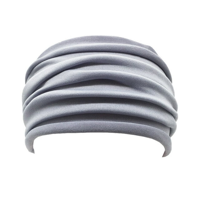 RV Diadema elástica para mujer, envoltura suave para la cabeza, diadema ancha elástica, diadema de Yoga, turbante gris Sailing Electrónica