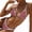 Flower Color 7, variant on Women Swimsuit Thong Micro Bikini Ditsy Floral 2 Piece Sets Bathing Suit Color Block Bandeau Swim Top Flower Color 9 S