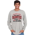 thumbnail image 4 of Grandpa's Had Enough Grandfather Joke Men's Big & Tall Long Sleeve Graphic Tee Brisco Brands 2X, 4 of 5