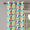 thumbnail image 2 of Ambesonne Colorful Grommet Curtain, Wild Dinosaur Cartoon, 50" x 108", Multicolor, 2 of 6