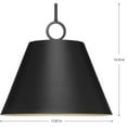 thumbnail image 2 of Parkhurst Collection Three-Light New Traditional Matte Black Metal Pendant Light, 2 of 2
