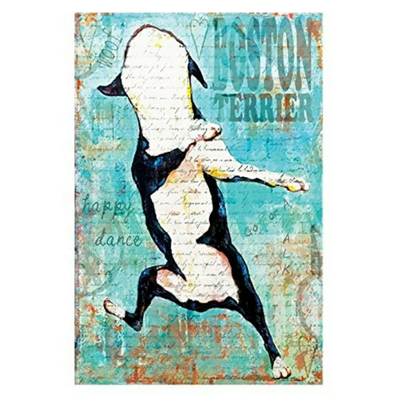 Marmont Hill "Boston Terrier" by Stephanie Gerace Painting Print on Wrapped Canvas