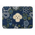thumbnail image 1 of Carolines Treasures BB5109RUG Blue Flowers Buff Poodle Machine Washable Memory Foam Mat, 1 of 4