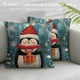 thumbnail image 3 of PHYHOO Christmas Pillow Covers Snowman Throw Pillow Covers Xmas Pillowcase Home Decor Living Room House Decorative Cushion Case for Sofa, 3 of 5