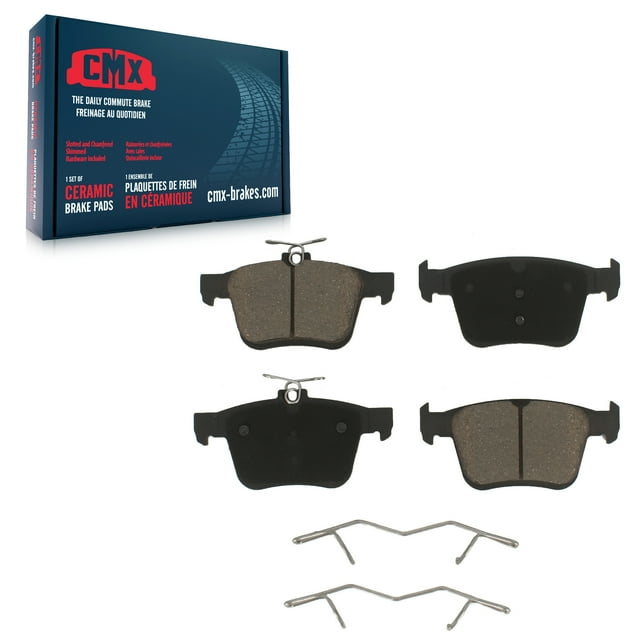CMX Rear Ceramic Disc Brake Pads CMX-D1761 for Car Volkswagen Tiguan Jetta Atlas Audi Q3 Taos Cross Sport A3 Quattro Golf R e-Golf Arteon S3 Sportback e-tron TT TTS