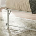 thumbnail image 4 of Kings Brand Furniture Twin Metal Daybed with Pop-Up Trundle, Sturdy Steel Slat Support Space Saving Guest Bed Frame, Bedroom & Living Room, White, 4 of 6