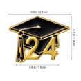 thumbnail image 5 of 5 broches de graduación, broches de metal 2024, gorro de graduación, Pin de solapa, broche de ropa, alfileres para uniforme de traje, 5 of 5