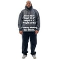 thumbnail image 2 of JC DISTRO USA-made Men's Big Size Casual Longsleeve Pullover Hoodie Charcoal BIG5XL, 2 of 5