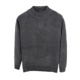 thumbnail image 5 of Women's Oversized Pullover Sweatshirt, Long Sleeve Fleece Lined Crewneck, Loose Fit Warm Casual Top, Plus Size Streetwear Sweatshirt Dark Gray XXXXL, 5 of 9