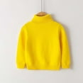 thumbnail image 5 of KPOPLK Little Kids Cable Knit Sweater Unisex Long Sleeve Solid Color Pullover(2-3 Years,R24-Yellow), 5 of 5
