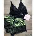 thumbnail image 1 of Sexy Lencería Encaje Split Tres Puntos Liguero Pijamas Conjunto, 1 of 3