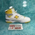 thumbnail image 3 of New Balance 650 White Yellow Men’s Leather High Top Retro Shoes Size 9, 3 of 5