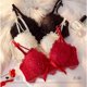 thumbnail image 2 of Nuevos Productos Bordados Pequeños Pechos Reunión Sin Anillo De Acero Anti-Aplastamiento Sexy Niñas Encaje Sujetador Ropa Interior Cómodo Transpirable Hermosa Espalda Reducida Push-Up Señoras, 2 of 5