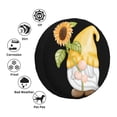 thumbnail image 4 of Salouo Sunflower Gnomes5 Print Spare Tire Cover 14-17 inch Spare Tire Protector Universal Tough Tire Wheel Cover for Trailer SUV and Truck-, 4 of 6