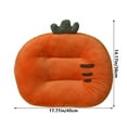 thumbnail image 3 of Plush Car Booster Seat Cushion, Cute Funny Car Seat Cushion Heightening,Chair Cushion for Office Sofa Living Room (Orange, 17.71*14.17in), 3 of 6